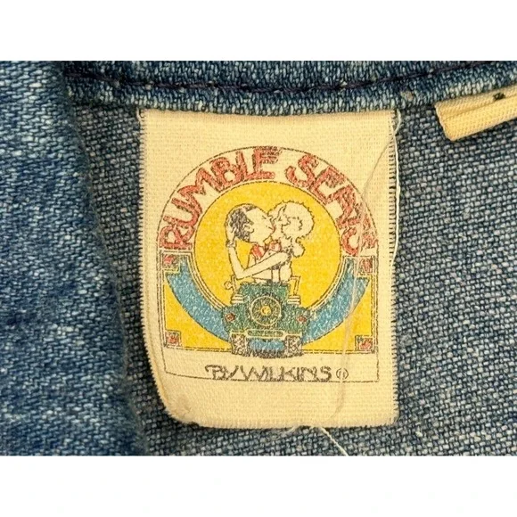 Rumble‎ Seats Rare Vtg Women's Button Up Long Sleeve Soft Denim Jacket Size M - Picture 8 of 15